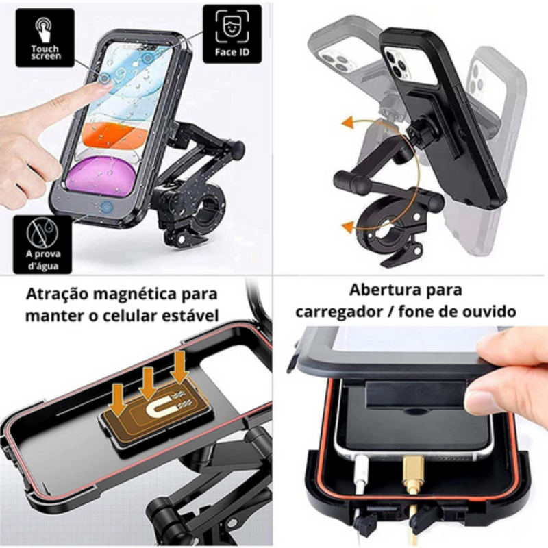 Suporte Impermeável AllWeather 360º para Motos e Bicicletas